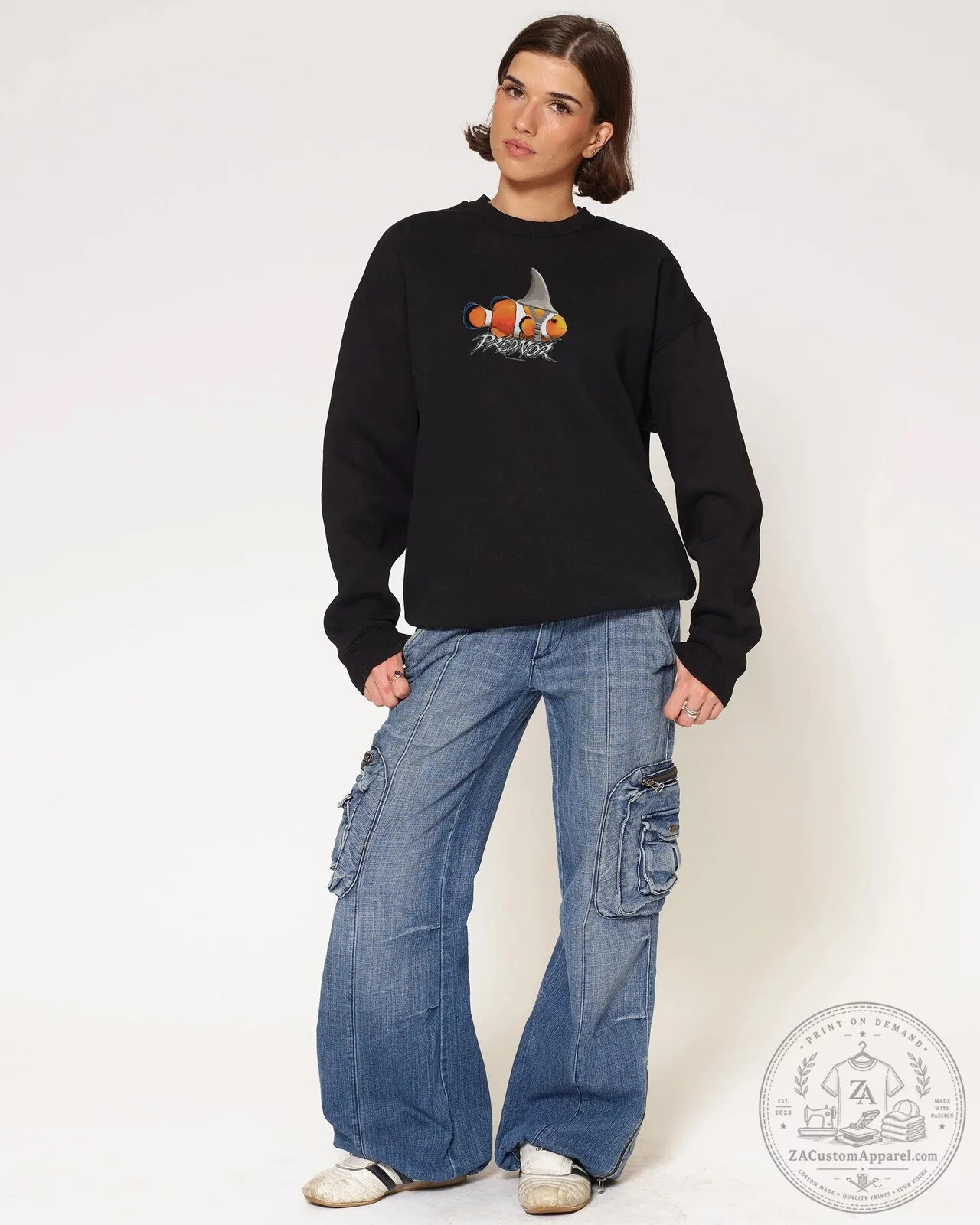 Predator Clownfish Graphic Cream Crewneck Sweatshirt 9 Predator Clownfish Graphic Cream Crewneck Sweatshirt