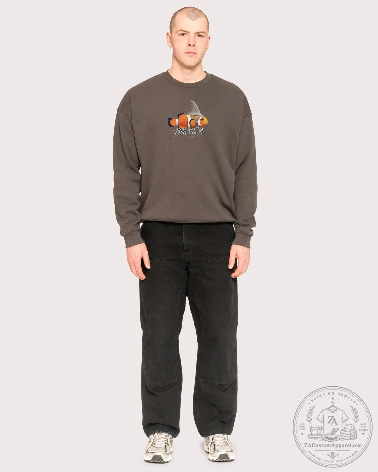 Predator Clownfish Graphic Cream Crewneck Sweatshirt 11 Predator Clownfish Graphic Cream Crewneck Sweatshirt