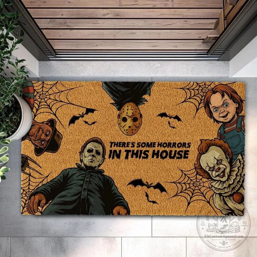 Horror Movie Villains There's Some Horrors In This House Doormat 6 horror movie villains there s some horrors in this house doormat featured