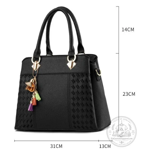 Fiat Car Logo Custom Name Black Leather Women's Handbag Purse 21 fiat car logo custom name black leather women s handbag purse gallery 6