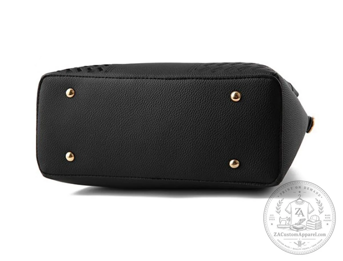 Fiat Car Logo Custom Name Black Leather Women's Handbag Purse 26 fiat car logo custom name black leather women s handbag purse gallery 11