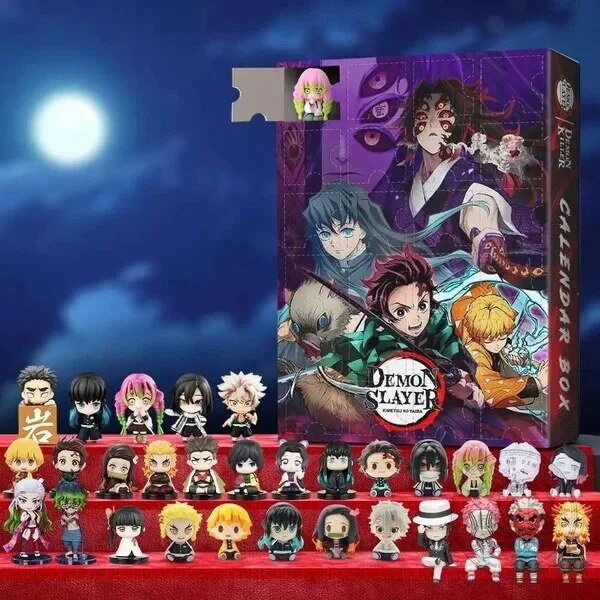 Demon Slayer Anime Advent Calendar Box with Collectible Mini Figures 4 Demon Slayer Anime Advent Calendar Box with Collectible Mini Figures