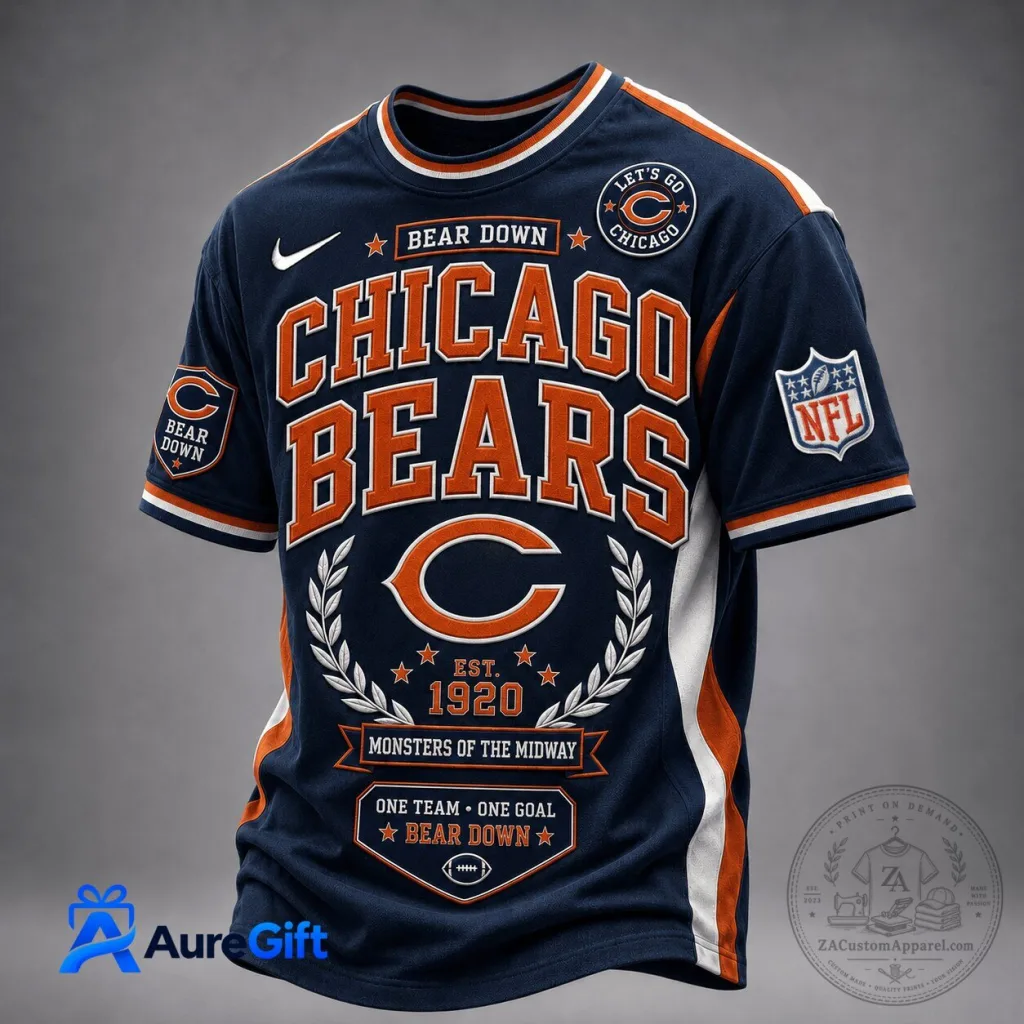 Chicago Bears NFL Football Classic Game Day Fan T-Shirt Chicago Bears NFL Football Classic Game Day Fan T-Shirt