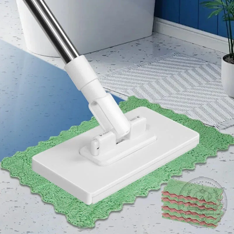 Lightweight Floor Dusting Mop with Reusable Cloths for Hardwood and Tile Floors 22 Lightweight Floor Dusting Mop with Reusable Cloths for Hardwood and Tile Floors