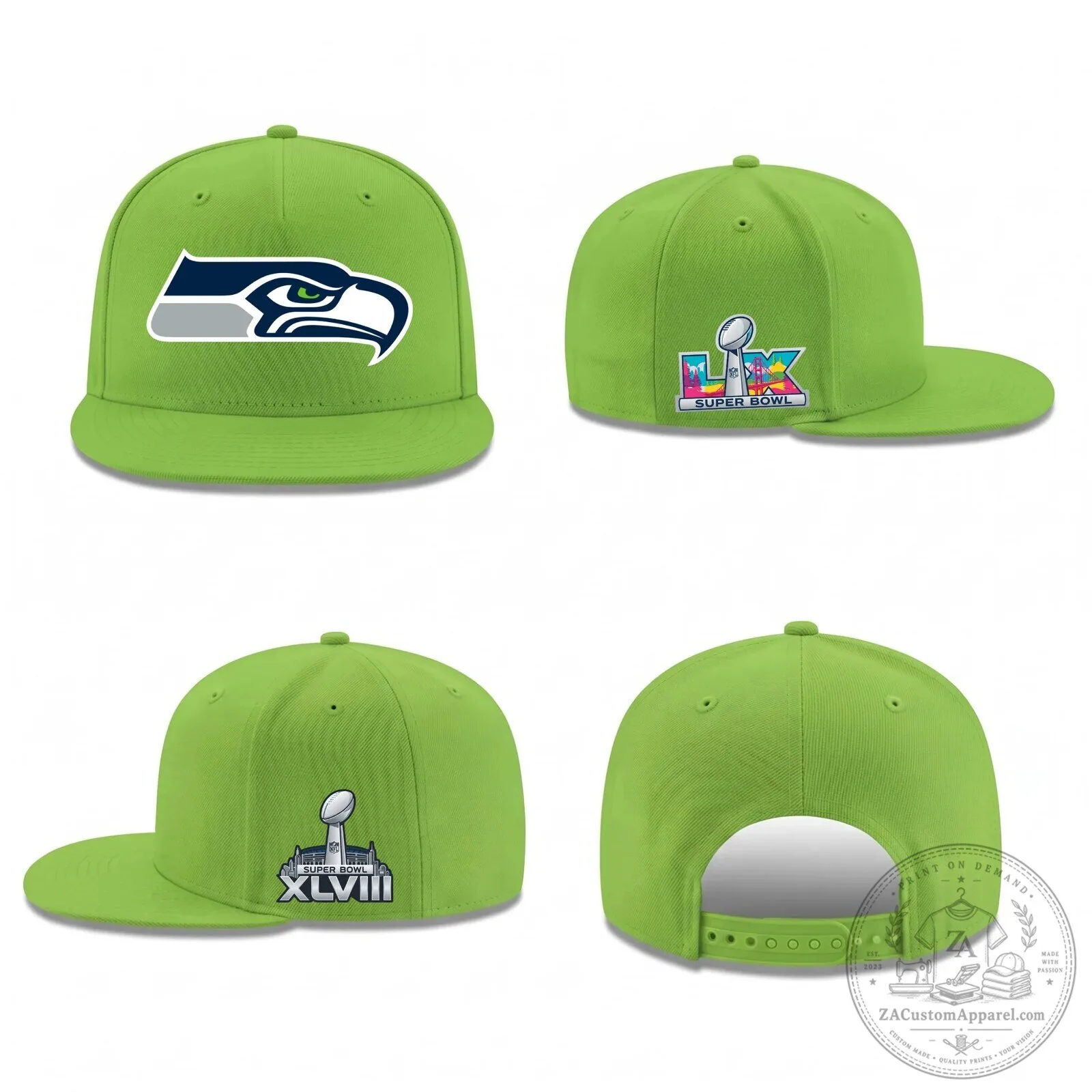 Seattle Seahawks Super Bowl Champions XLVIII Black Snapback Cap Hat 8 Seattle Seahawks Super Bowl Champions XLVIII Black Snapback Cap Hat