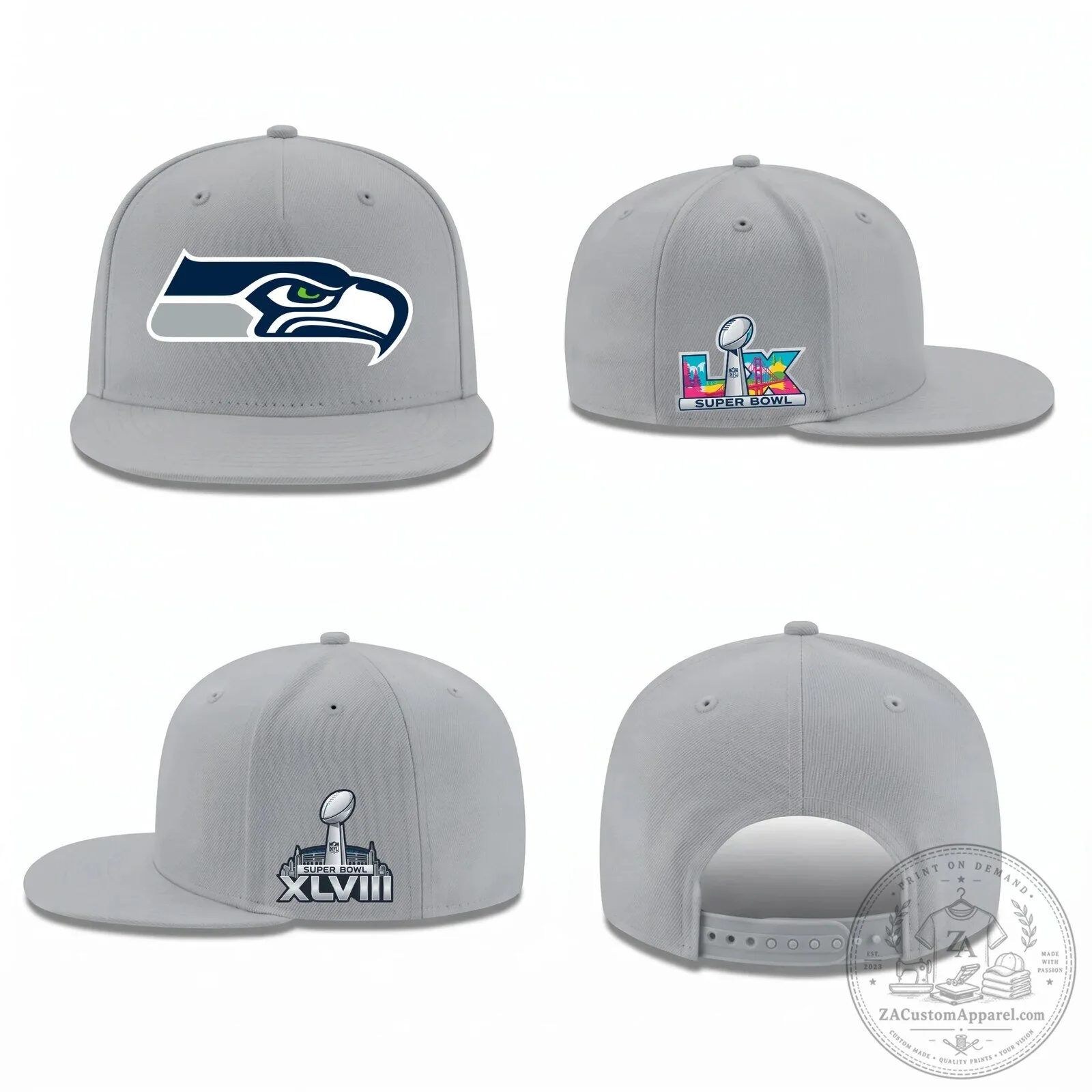 Seattle Seahawks Super Bowl Champions XLVIII Black Snapback Cap Hat 9 Seattle Seahawks Super Bowl Champions XLVIII Black Snapback Cap Hat