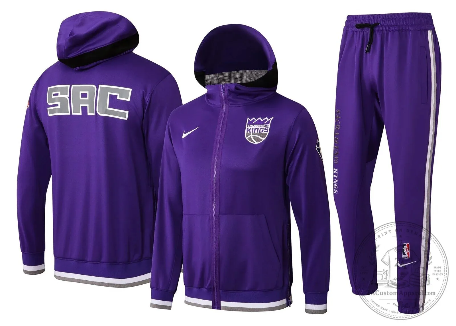 Sacramento Kings NBA Purple Therma Flex Showtime Full-Zip Hoodie 1 Sacramento Kings NBA Purple Therma Flex Showtime Full-Zip Hoodie
