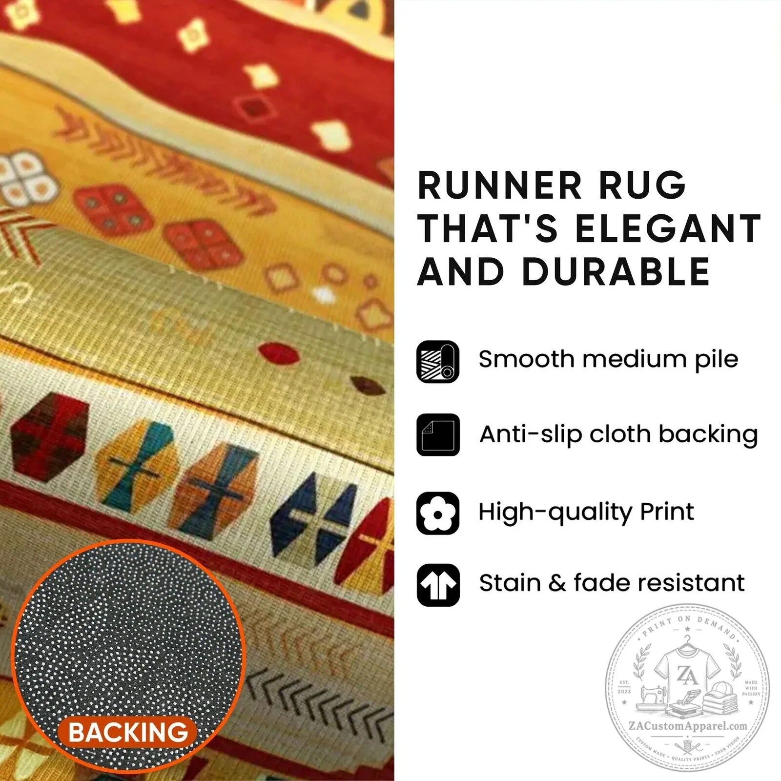 Grizzly Bear Lodge Cabin Forest Themed Hallway Runner Rug 7 Grizzly Bear Lodge Cabin Forest Themed Hallway Runner Rug
