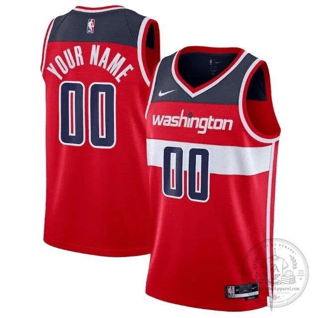 Washington Wizards Icon Edition Custom Basketball Jersey