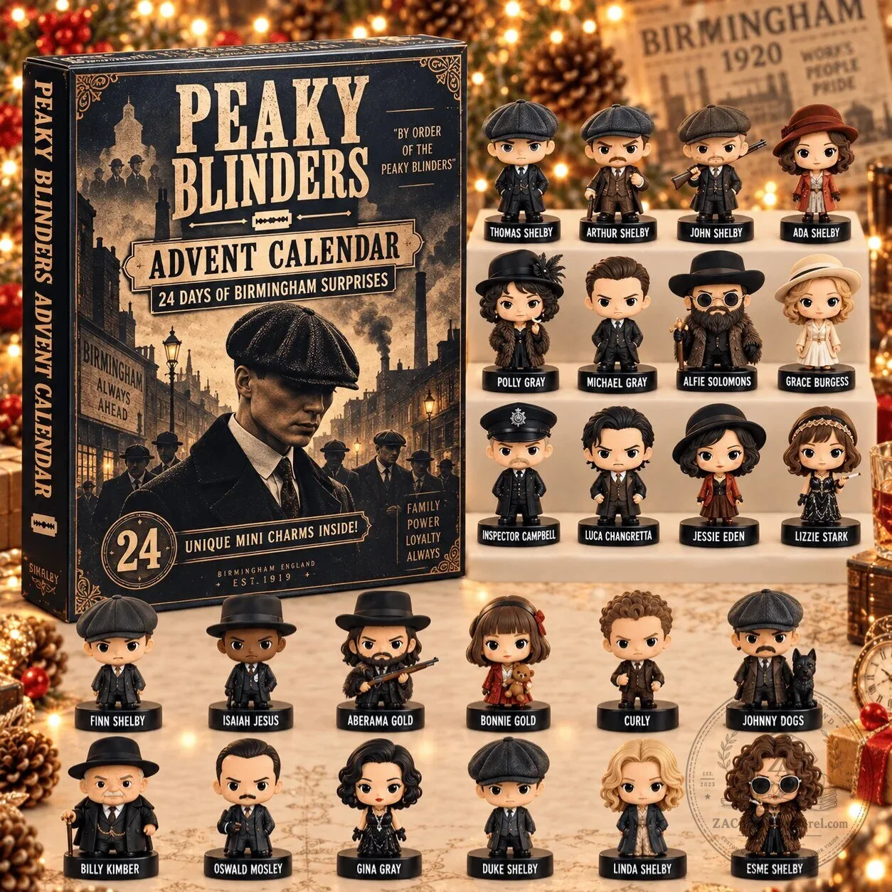 Peaky Blinders Advent Calendar 24 Days of Birmingham Surprises Figurine Set