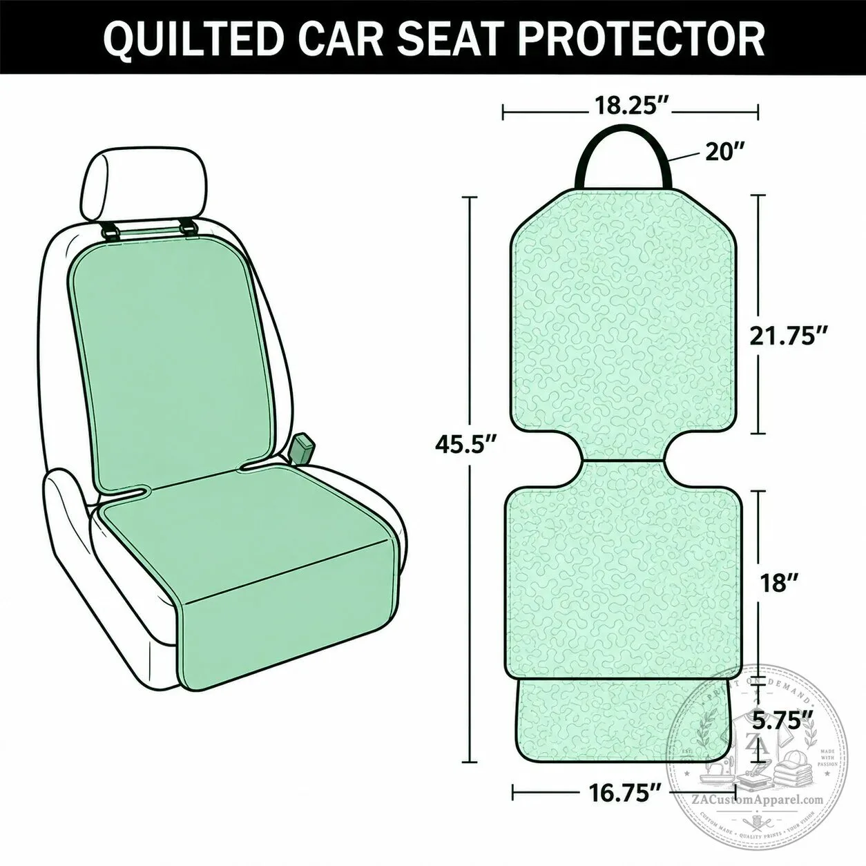 Santa Claus Christmas Train Quilted Car Seat Cover Protector 6 Santa Claus Christmas Train Quilted Car Seat Cover Protector