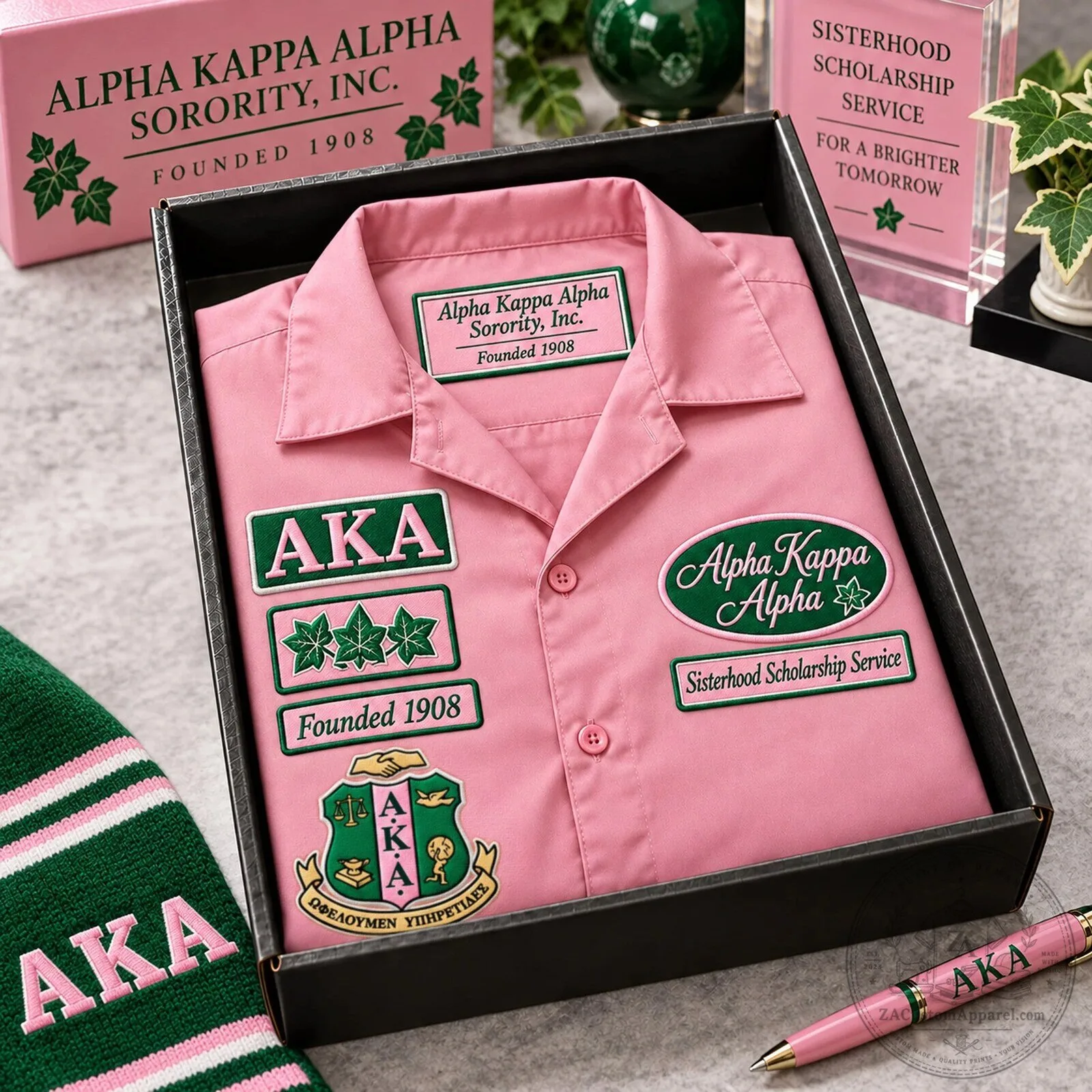 Alpha Kappa Alpha Sorority Pink Hawaiian Shirt 6 Alpha Kappa Alpha Sorority Pink Hawaiian Shirt