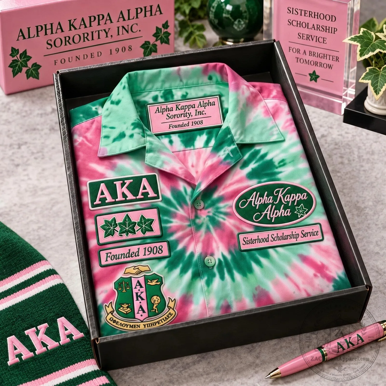 Alpha Kappa Alpha Sorority Pink Hawaiian Shirt 8 Alpha Kappa Alpha Sorority Pink Hawaiian Shirt