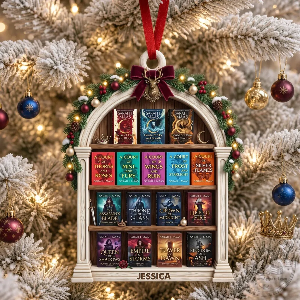 Sarah J Maas Book Series Christmas Tree Ornament Personalized Gift Sarah J Maas Book Series Christmas Tree Ornament Personalized Gift