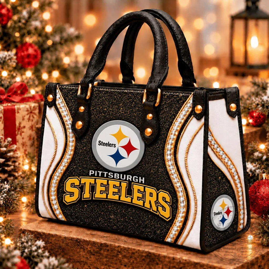 Pittsburgh Steelers NFL Premium Leather Handbag for Women Pittsburgh Steelers NFL Premium Leather Handbag for Women