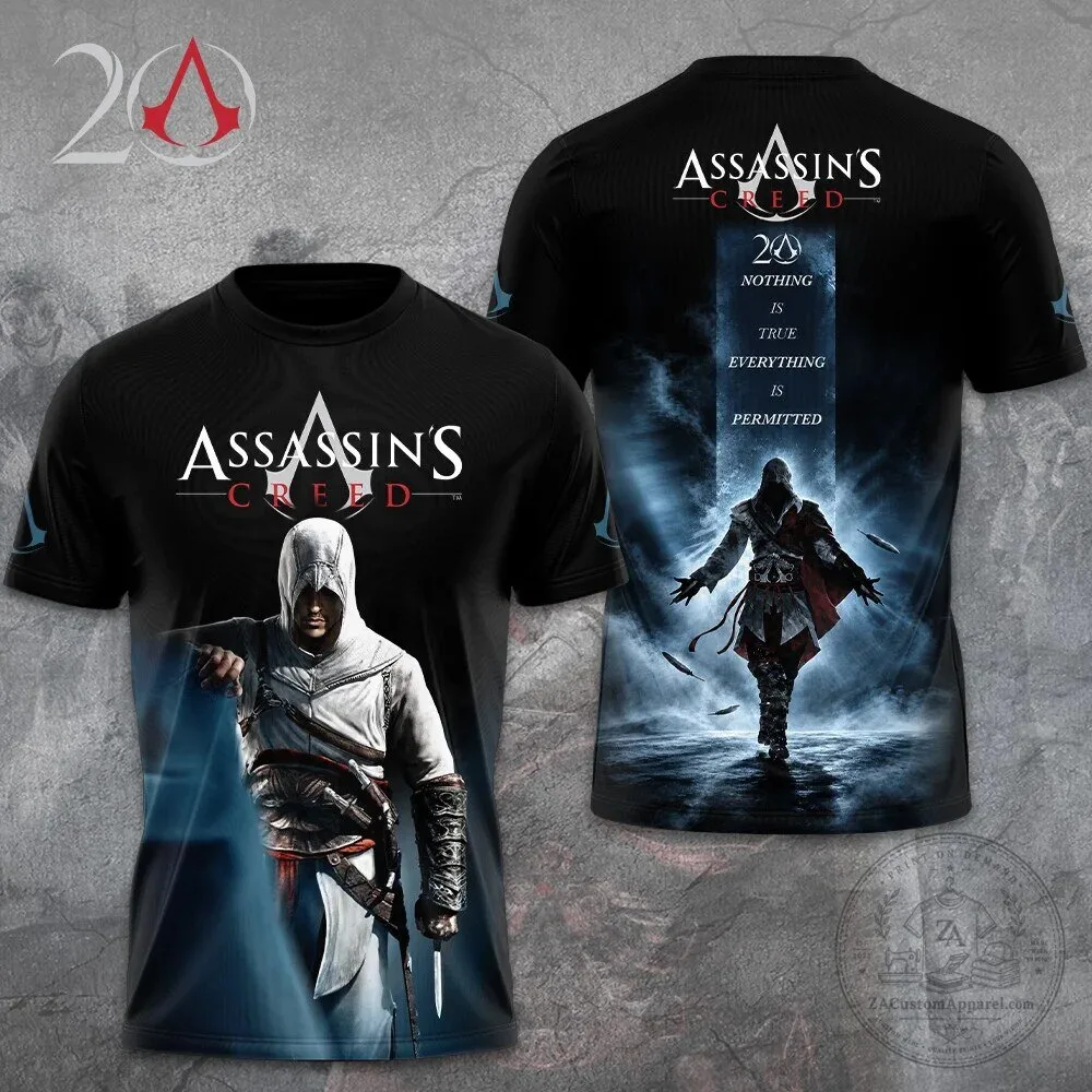 Assassin's Creed 20th Anniversary Ezio Auditore Black T-Shirt