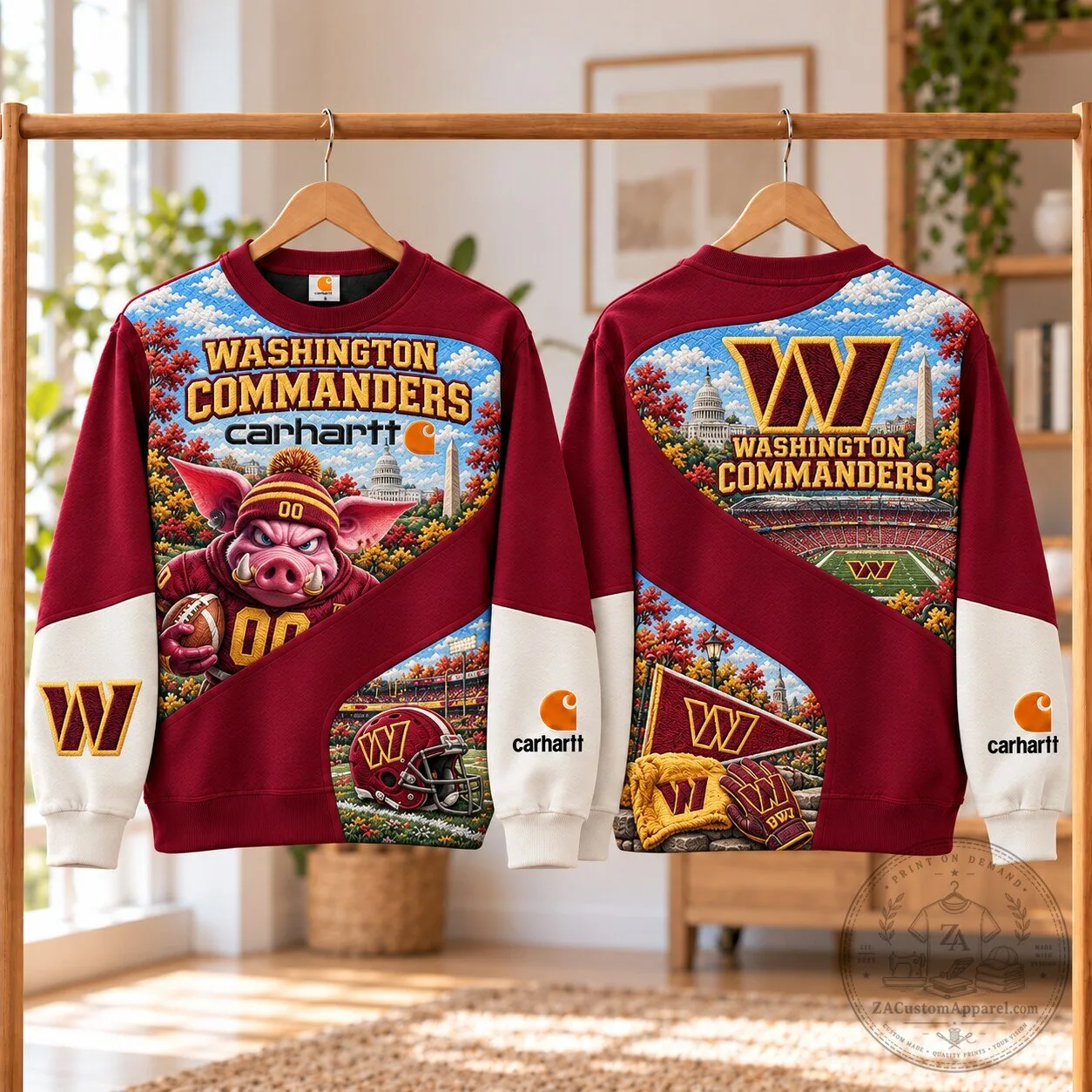Washington Commanders Football Team Carhartt Style Sweatshirt