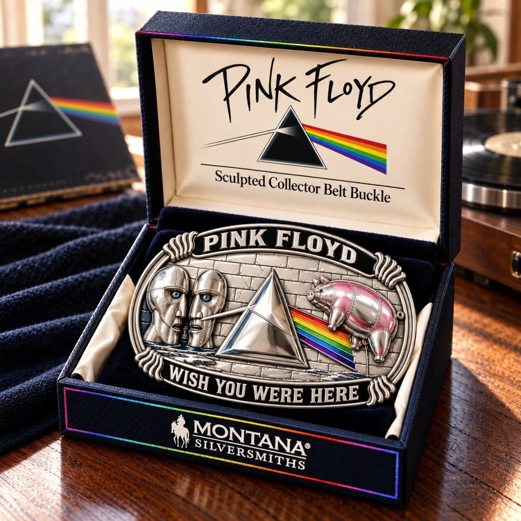 Pink Floyd Wish You Were Here Dark Side of the Moon Album Art Belt Buckle Pink Floyd Wish You Were Here Dark Side of the Moon Album Art Belt Buckle