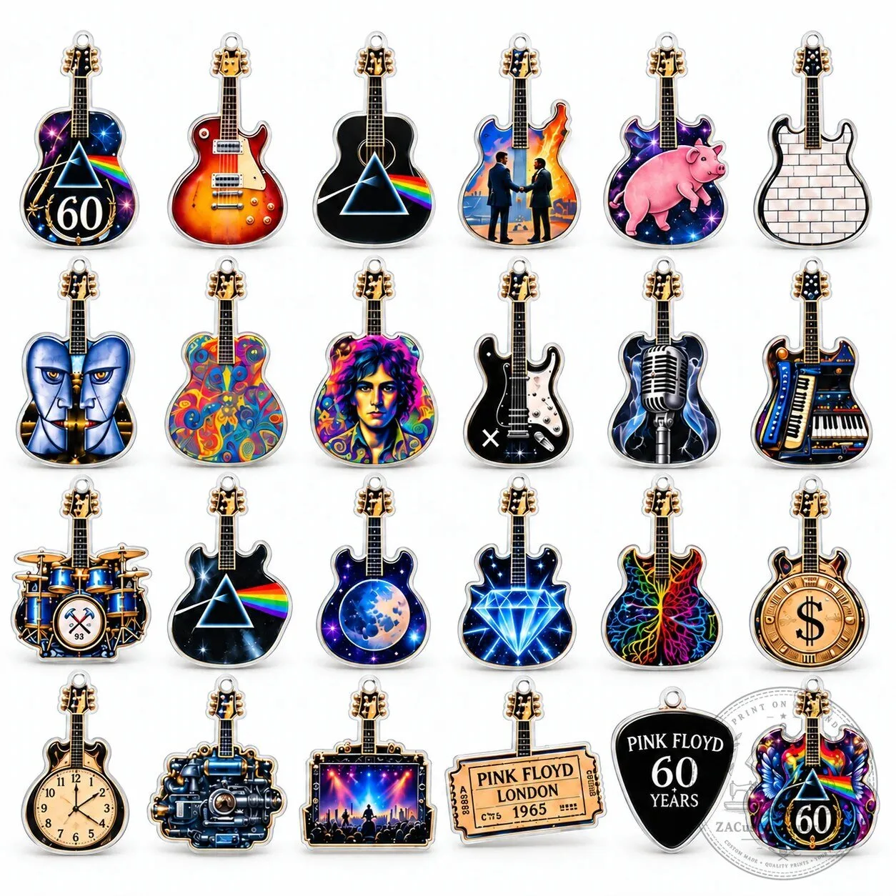 Pink Floyd 60th Anniversary Guitar Advent Calendar 2026 Christmas Ornaments 8 Pink Floyd 60th Anniversary Guitar Advent Calendar 2026 Christmas Ornaments