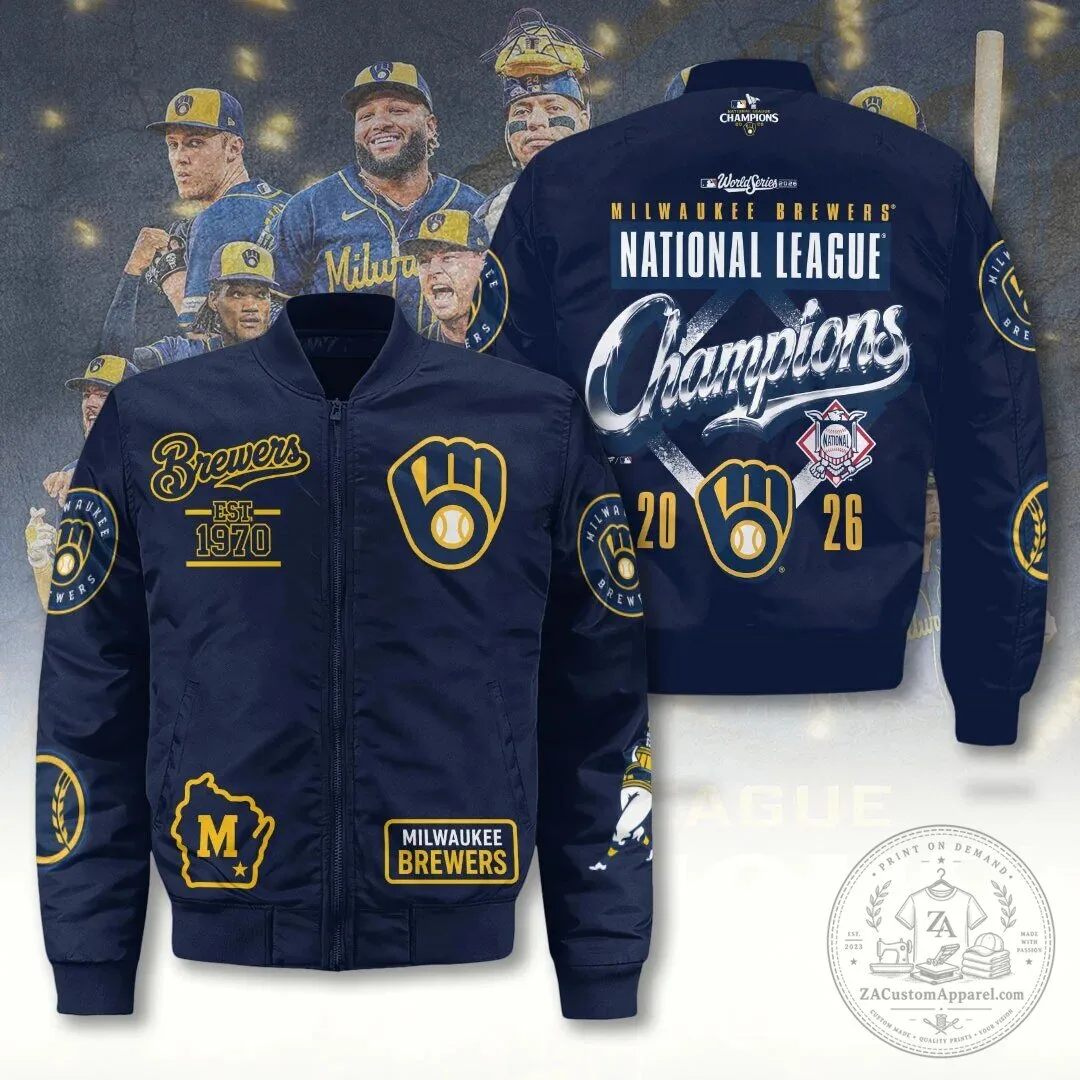 Milwaukee Brewers 2026 National League Champions Bomber Jacket