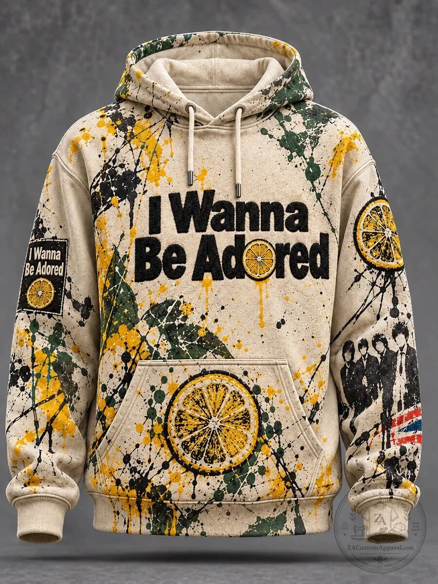 The Stone Roses I Wanna Be Adored Splatter Paint Hoodie 1 The Stone Roses I Wanna Be Adored Splatter Paint Hoodie