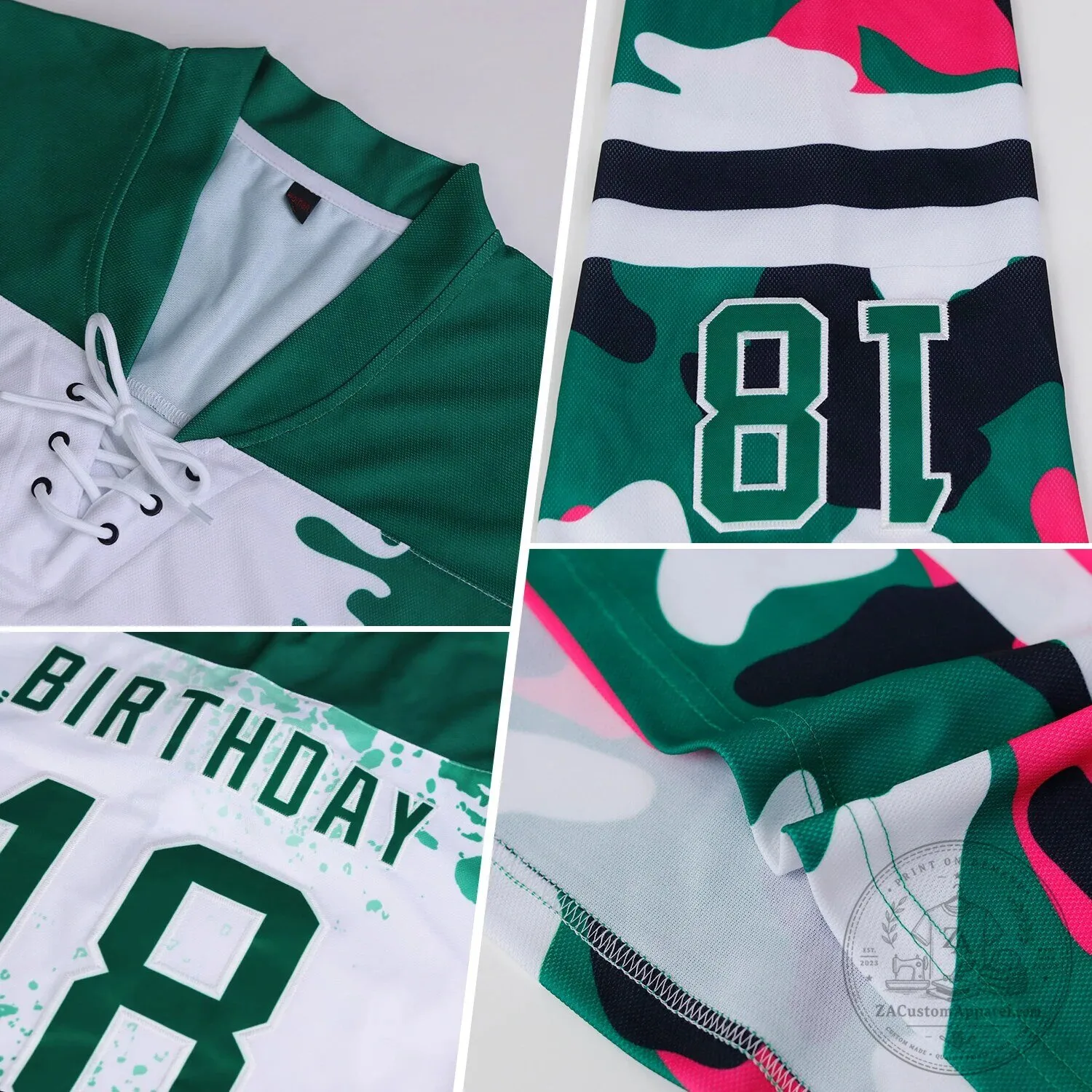 Rainbow Melting Paint Drip Custom Name and Number Hockey Jersey 9 Rainbow Melting Paint Drip Custom Name and Number Hockey Jersey