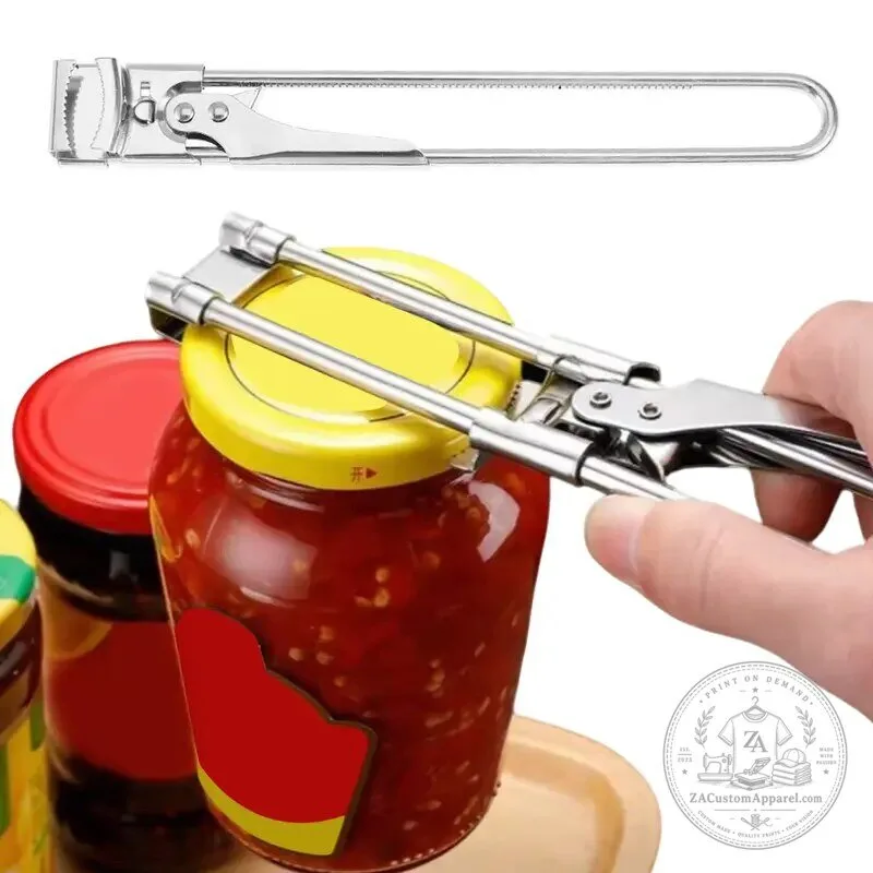 Adjustable Stainless Steel Jar and Bottle Opener for Weak Hands and Seniors