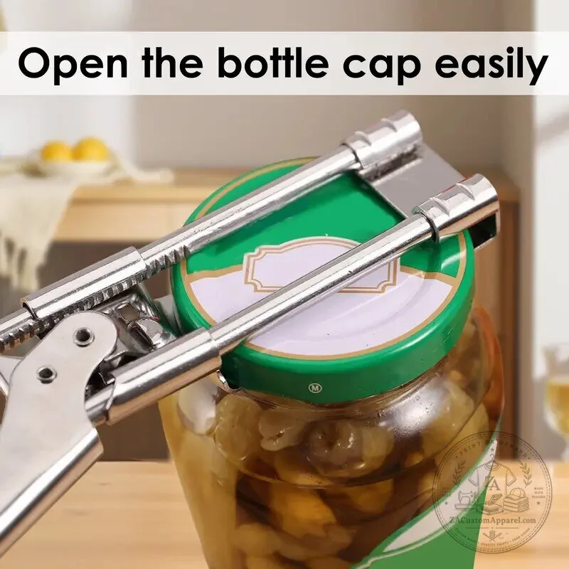 Adjustable Stainless Steel Jar and Bottle Opener for Weak Hands and Seniors 8 Adjustable Stainless Steel Jar and Bottle Opener for Weak Hands and Seniors