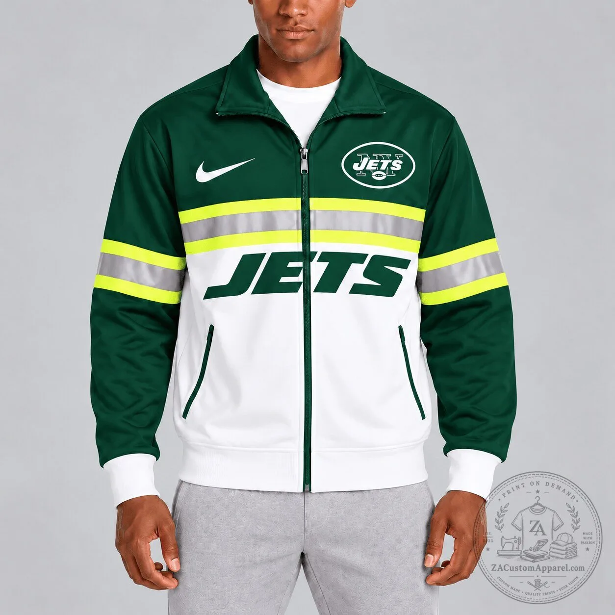 New York Jets Firefighter Reflective Stripe Full-Zip Jacket