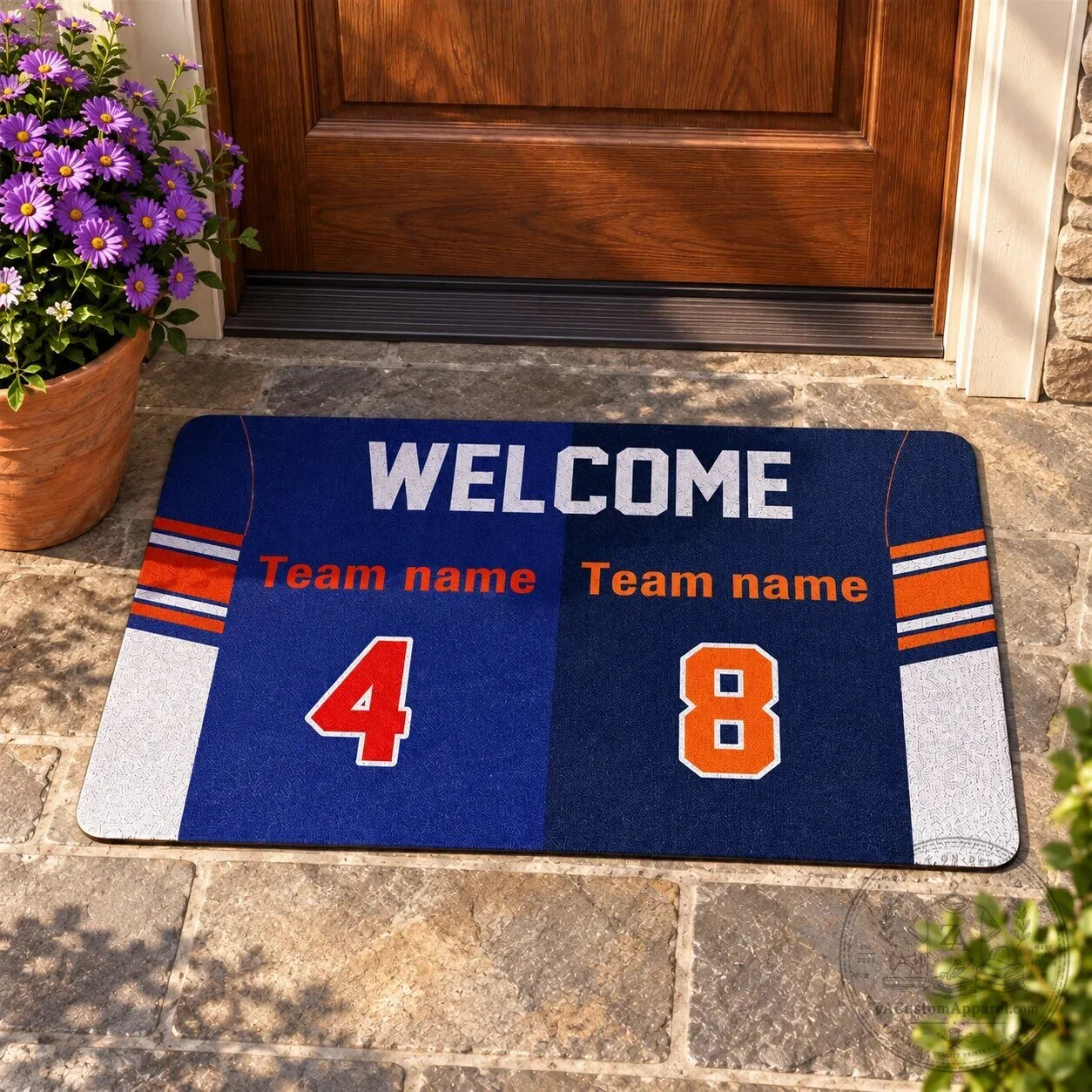 Personalized Football Team Name and Number Welcome Doormat 10 Personalized Football Team Name and Number Welcome Doormat