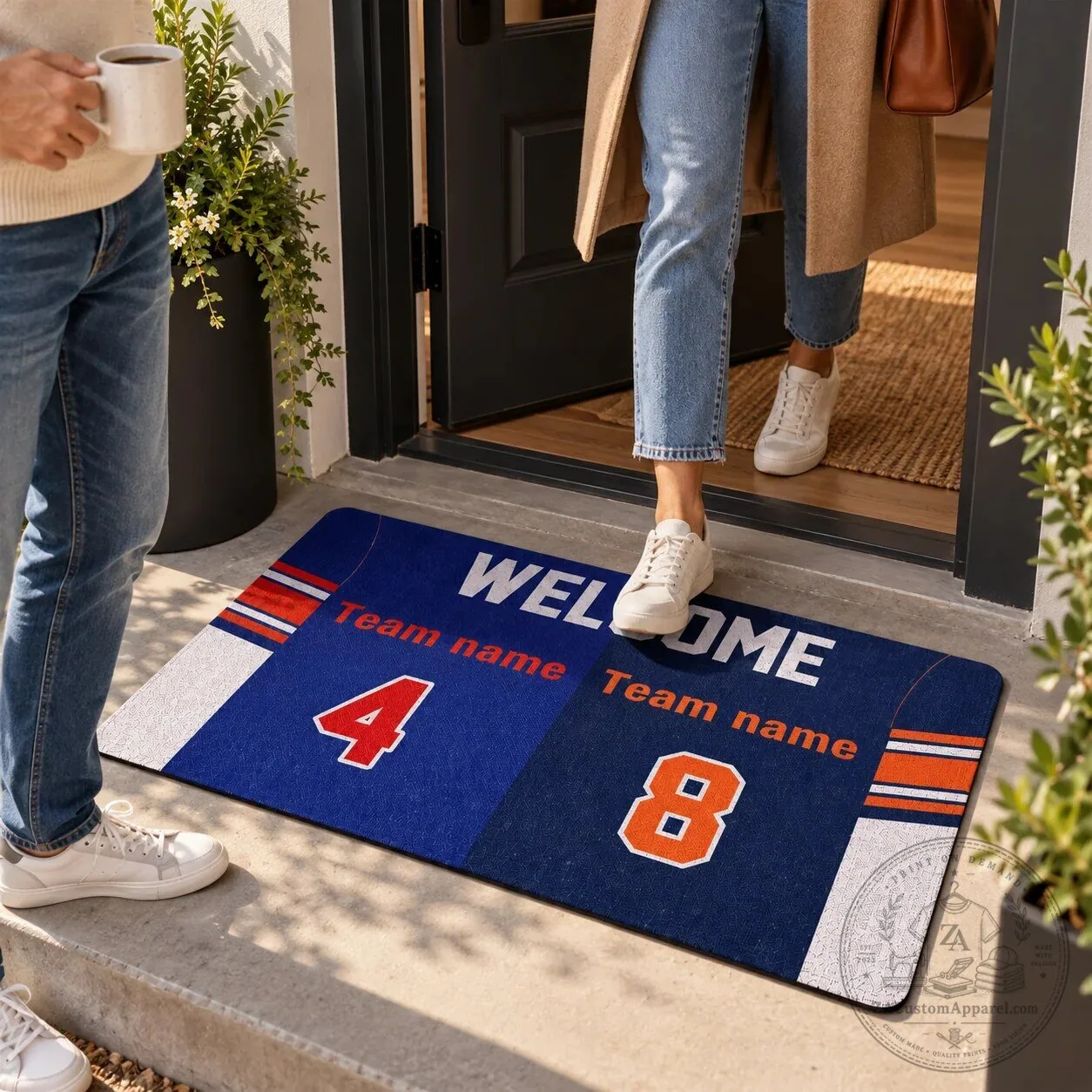 Personalized Football Team Name and Number Welcome Doormat 15 Personalized Football Team Name and Number Welcome Doormat
