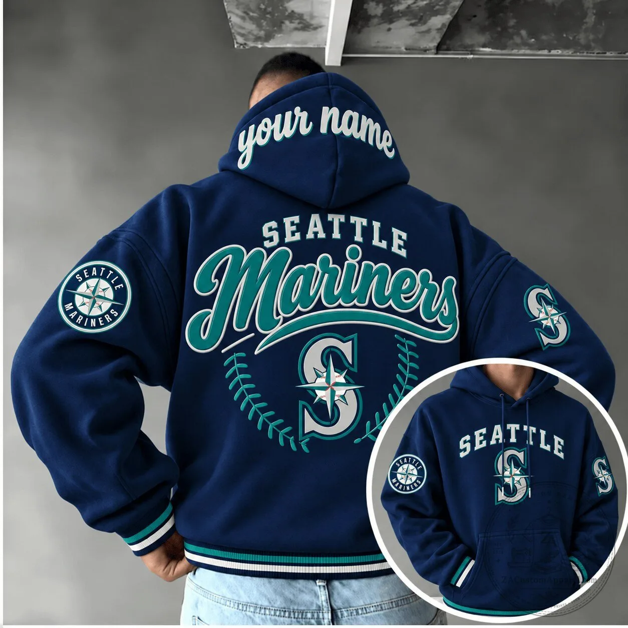 Seattle Mariners Major League Baseball Personalized Team Hoodie 1 Seattle Mariners Major League Baseball Personalized Team Hoodie