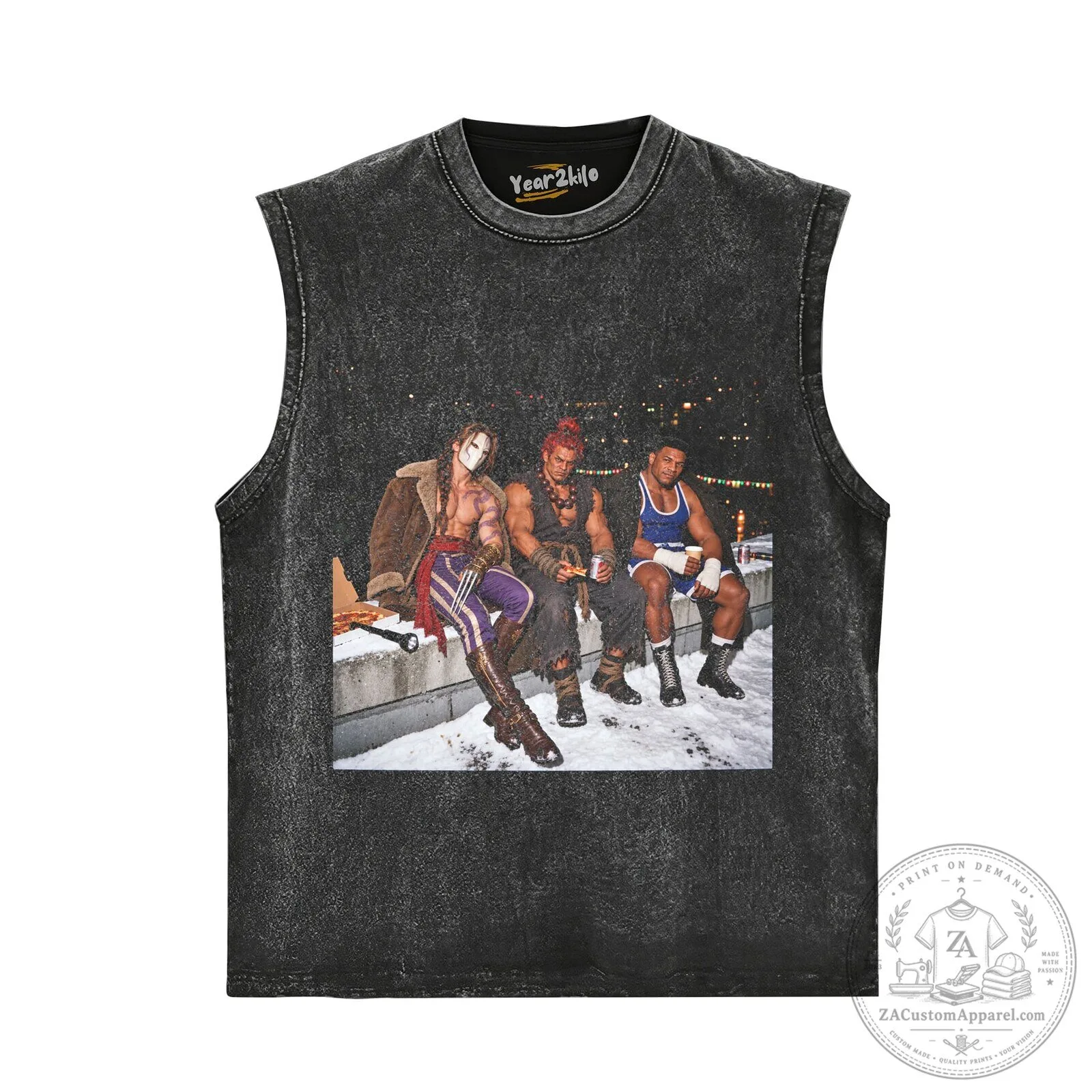 Street Fighter Vega Akuma Balrog Night Out Video Game Black T-Shirt 9 Street Fighter Vega Akuma Balrog Night Out Video Game Black T-Shirt