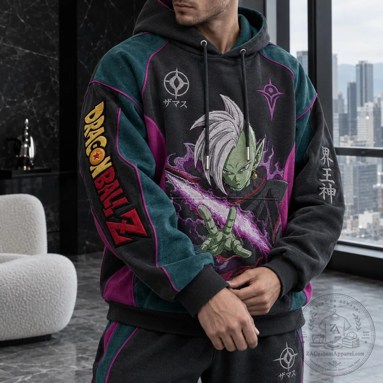 Dragon Ball Z Zamasu Super Saiyan Rose Anime Graphic Hoodie