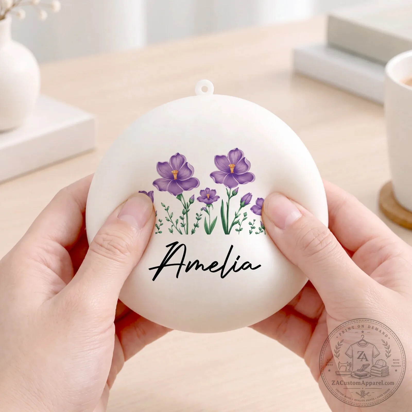 Personalized Birth Month Flower Steamed Bun Squishy Stress Relief Toy 6 Personalized Birth Month Flower Steamed Bun Squishy Stress Relief Toy