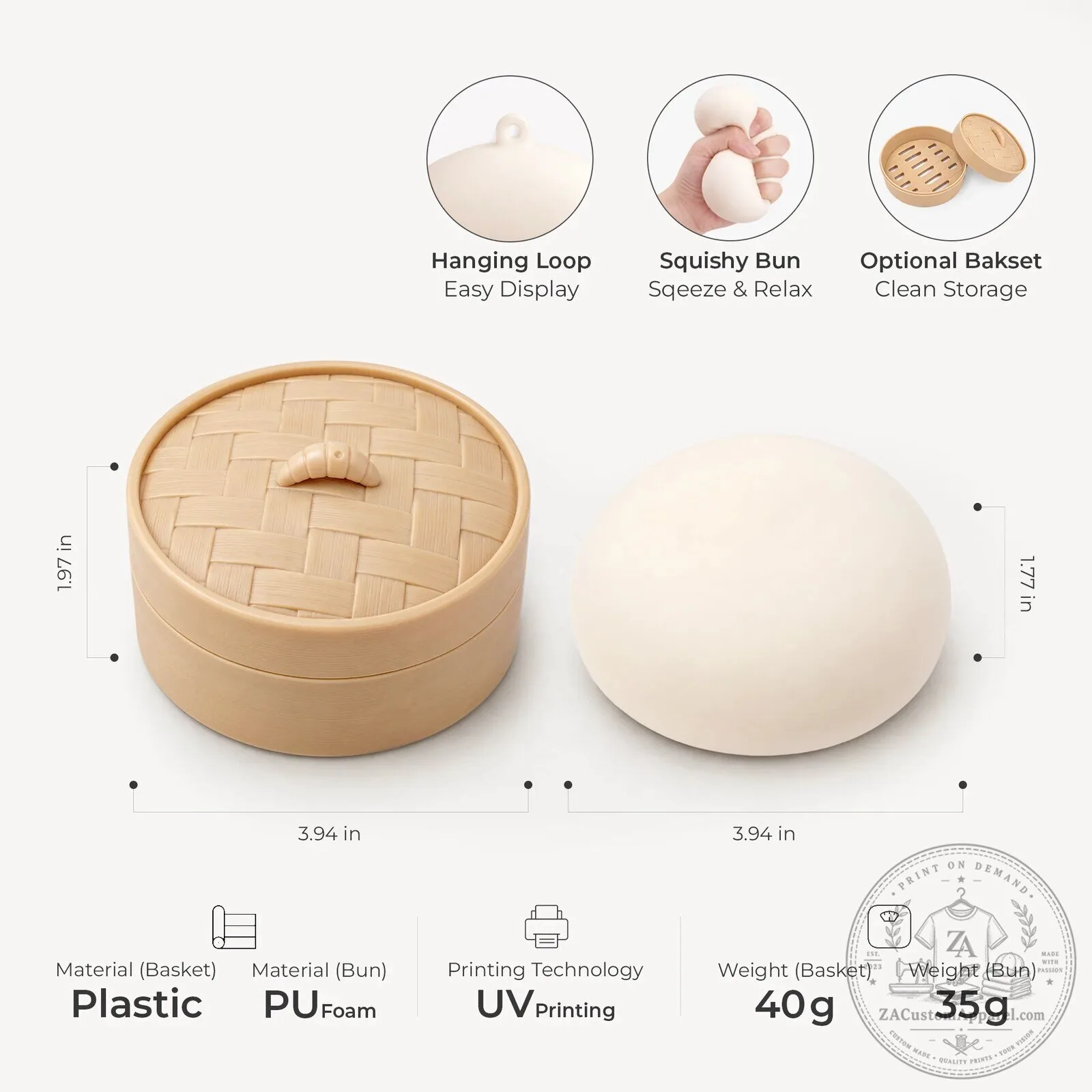 Personalized Birth Month Flower Steamed Bun Squishy Stress Relief Toy 7 Personalized Birth Month Flower Steamed Bun Squishy Stress Relief Toy