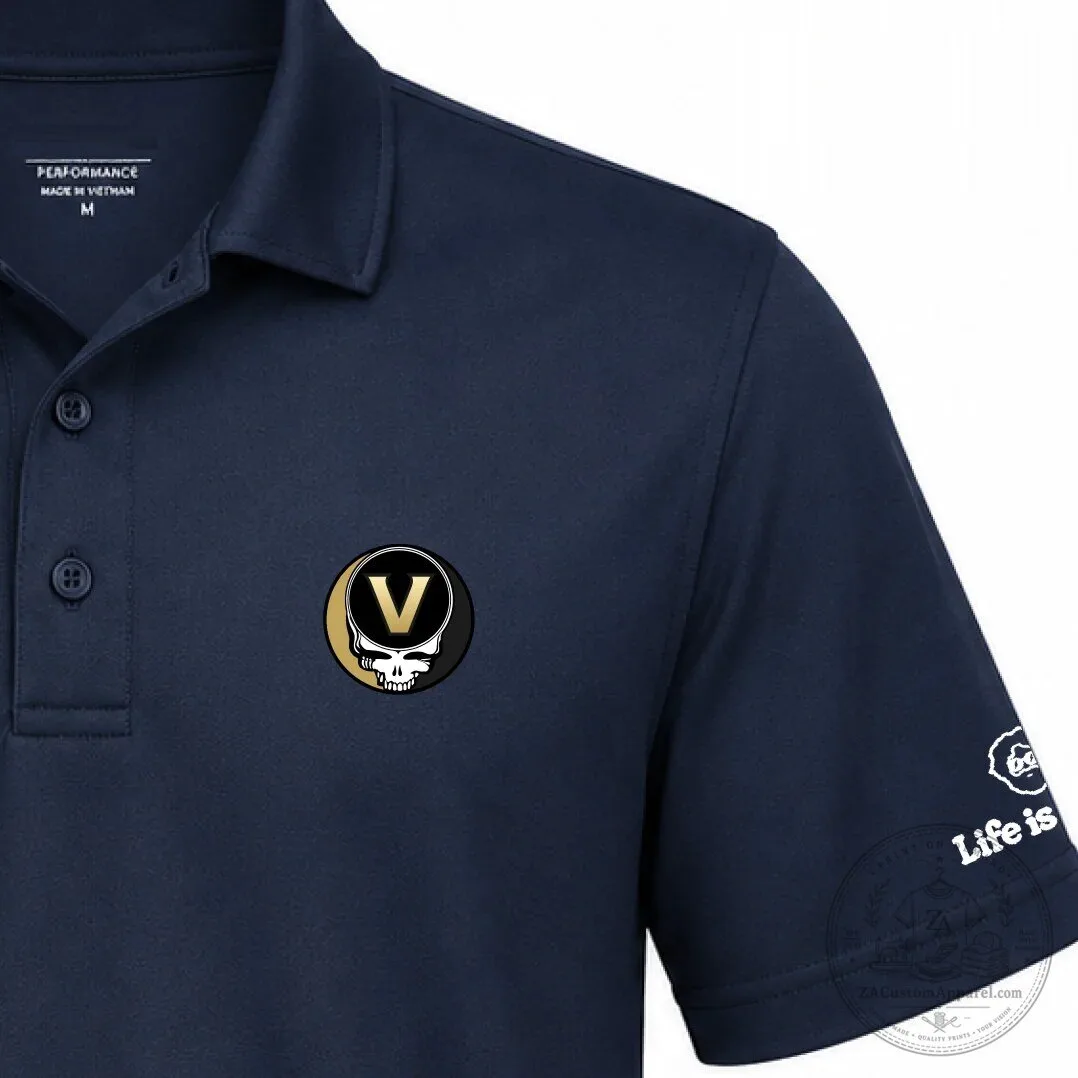 Vanderbilt University Grateful Dead Steal Your Face Performance Polo Shirt