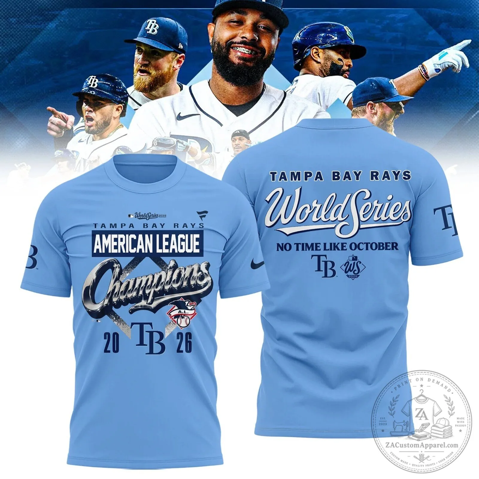 2026 World Series T-Shirt Celebrating Tampa Bay Rays American League Champions
