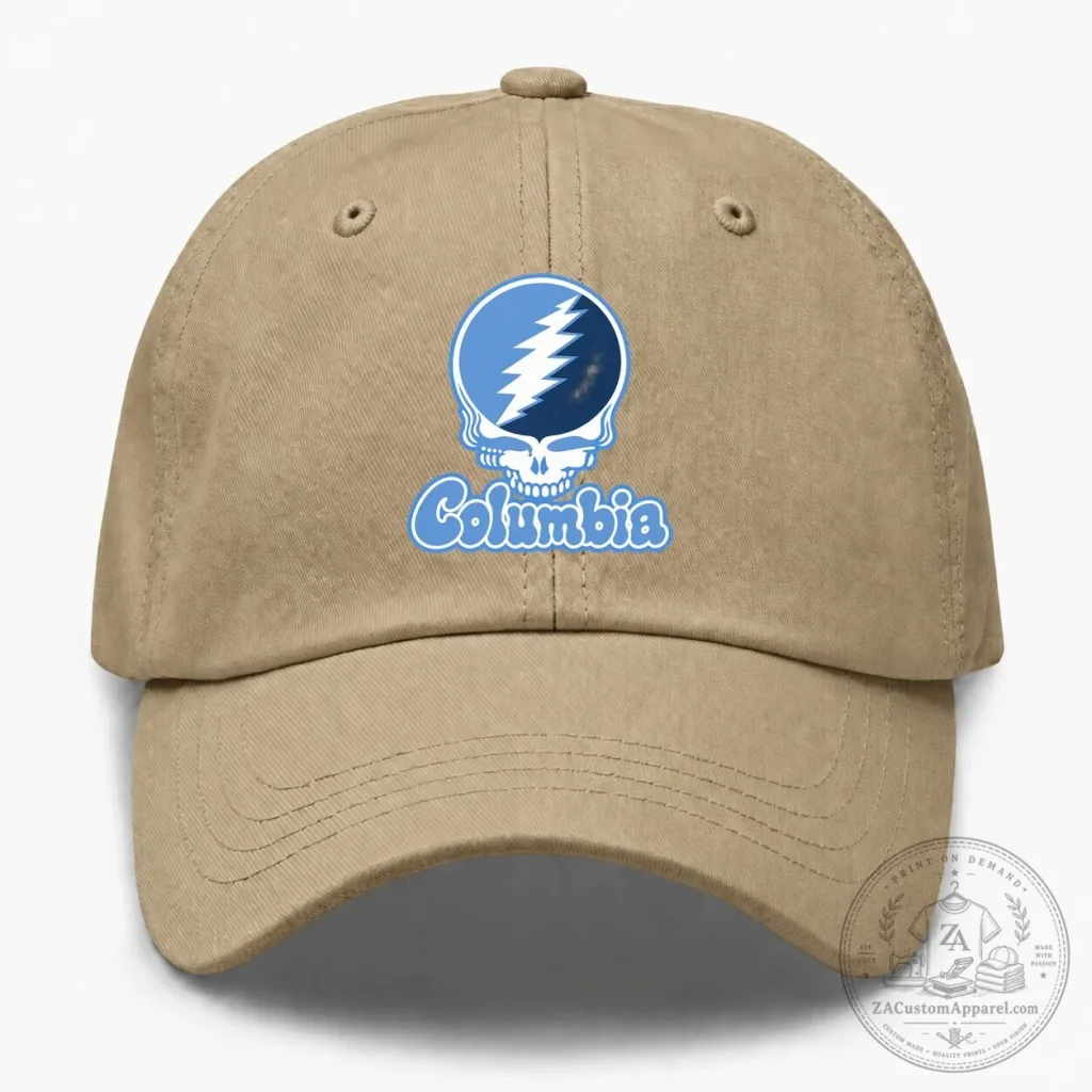 Grateful Dead Steal Your Face Columbia University Logo Dad Hat Grateful Dead Steal Your Face Columbia University Logo Dad Hat