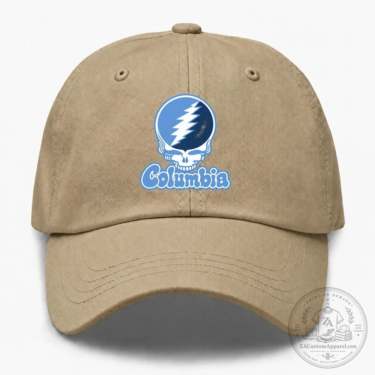 Grateful Dead Steal Your Face Columbia University Logo Dad Hat 5 Grateful Dead Steal Your Face Columbia University Logo Dad Hat