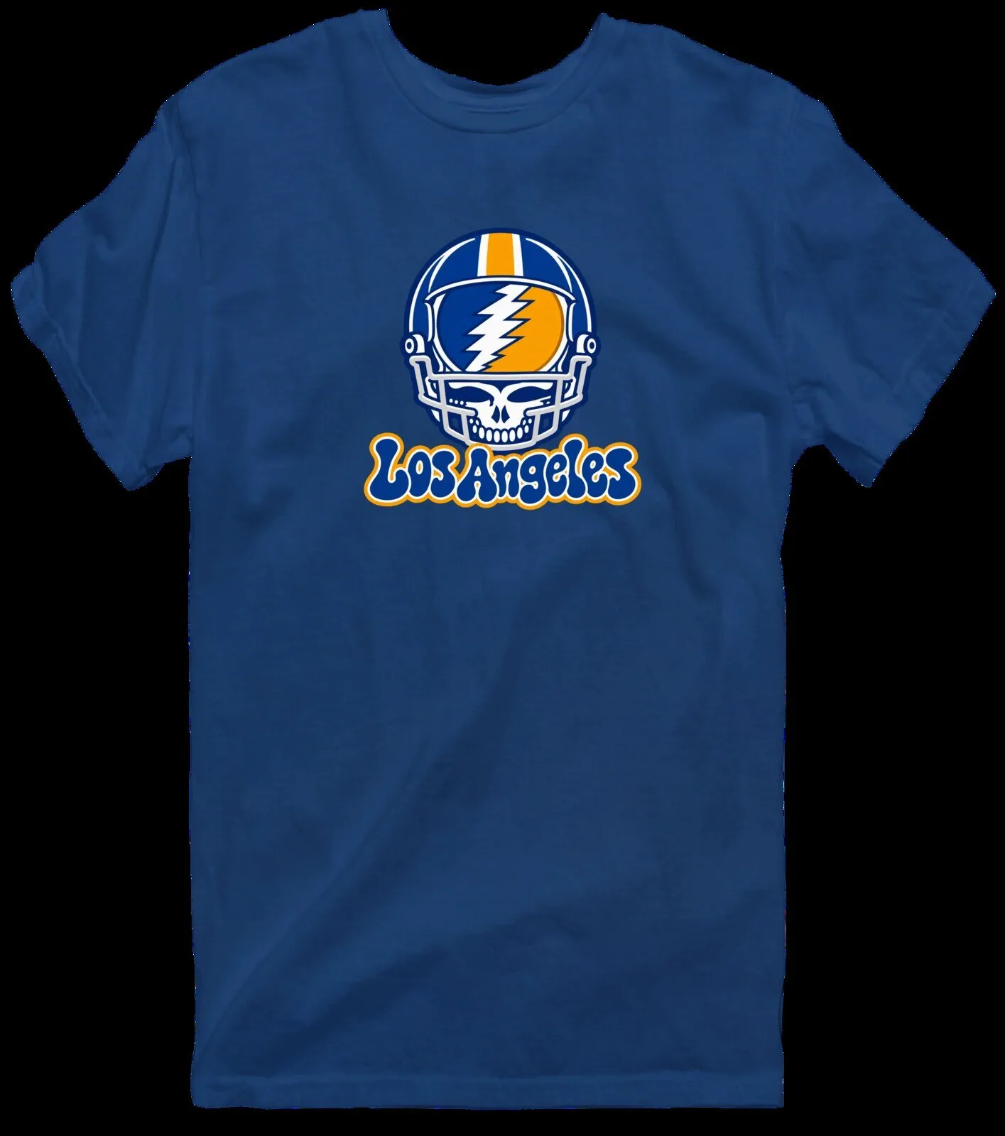 Los Angeles Football Helmet Stealie Grateful Dead Fan T-Shirt 12 Los Angeles Football Helmet Stealie Grateful Dead Fan T-Shirt