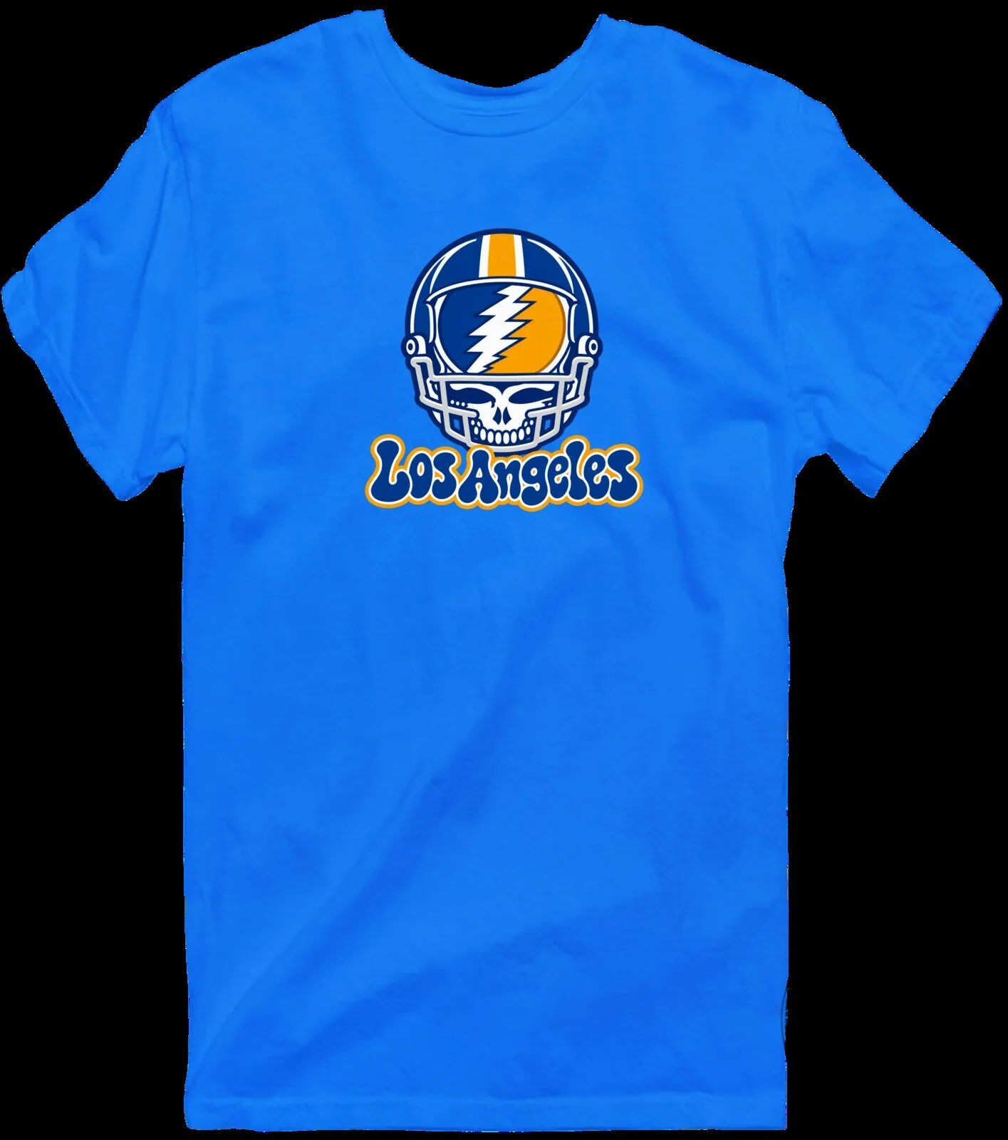 Los Angeles Football Helmet Stealie Grateful Dead Fan T-Shirt 13 Los Angeles Football Helmet Stealie Grateful Dead Fan T-Shirt