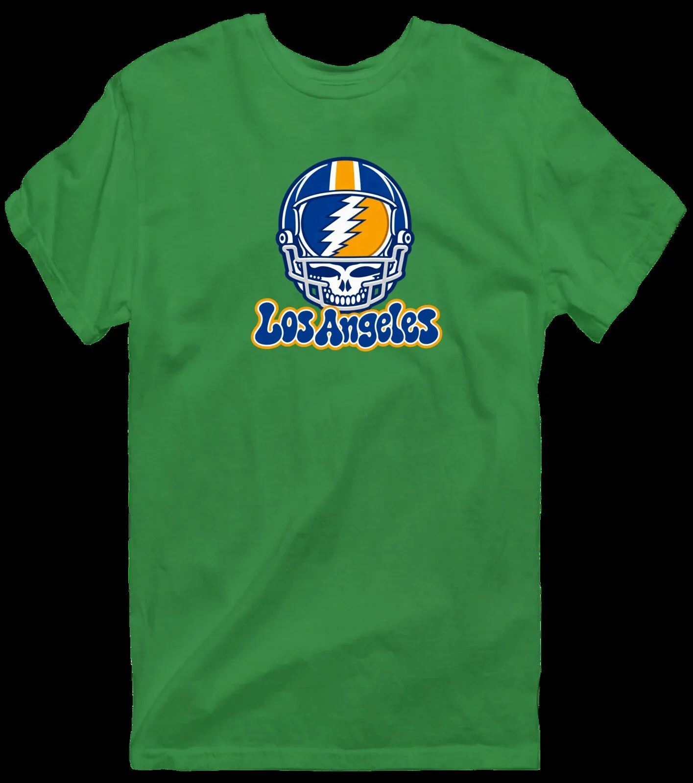 Los Angeles Football Helmet Stealie Grateful Dead Fan T-Shirt 14 Los Angeles Football Helmet Stealie Grateful Dead Fan T-Shirt