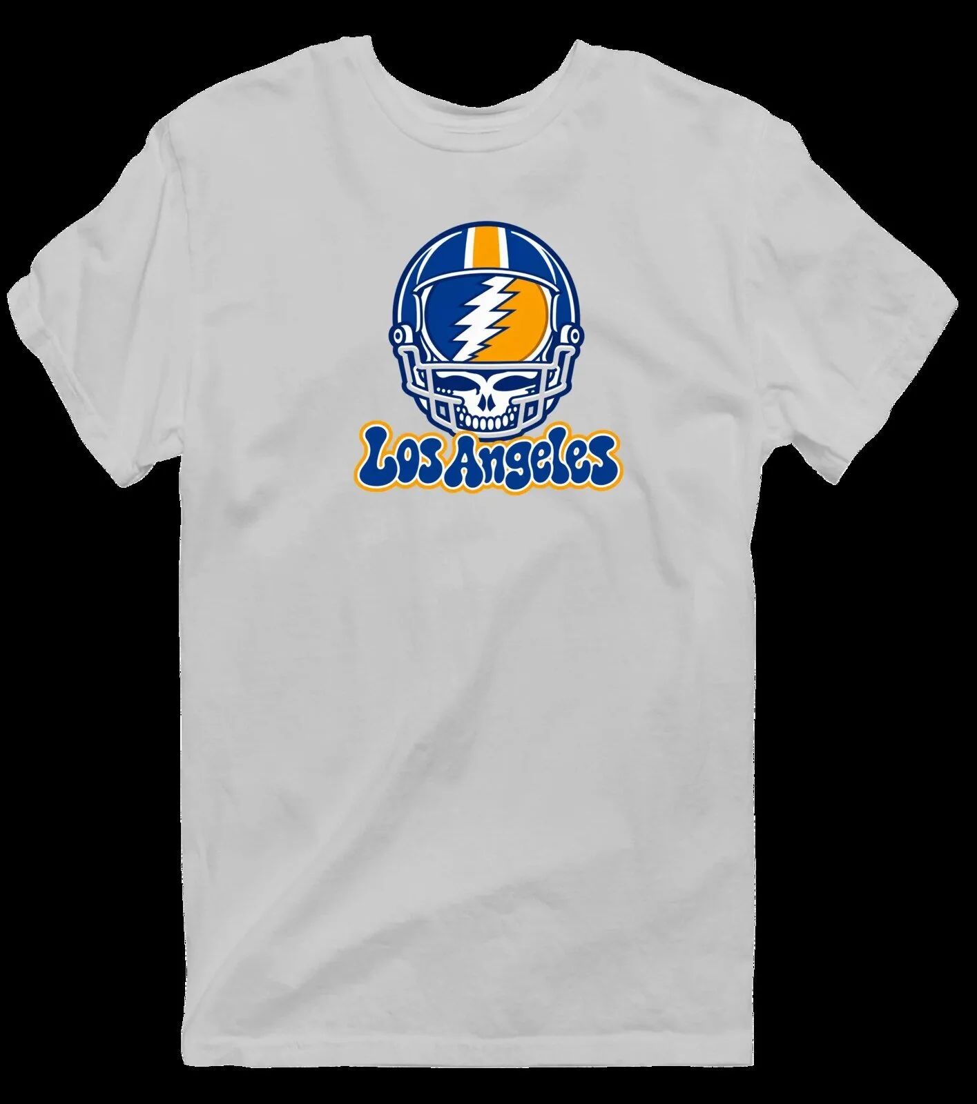 Los Angeles Football Helmet Stealie Grateful Dead Fan T-Shirt 20 Los Angeles Football Helmet Stealie Grateful Dead Fan T-Shirt