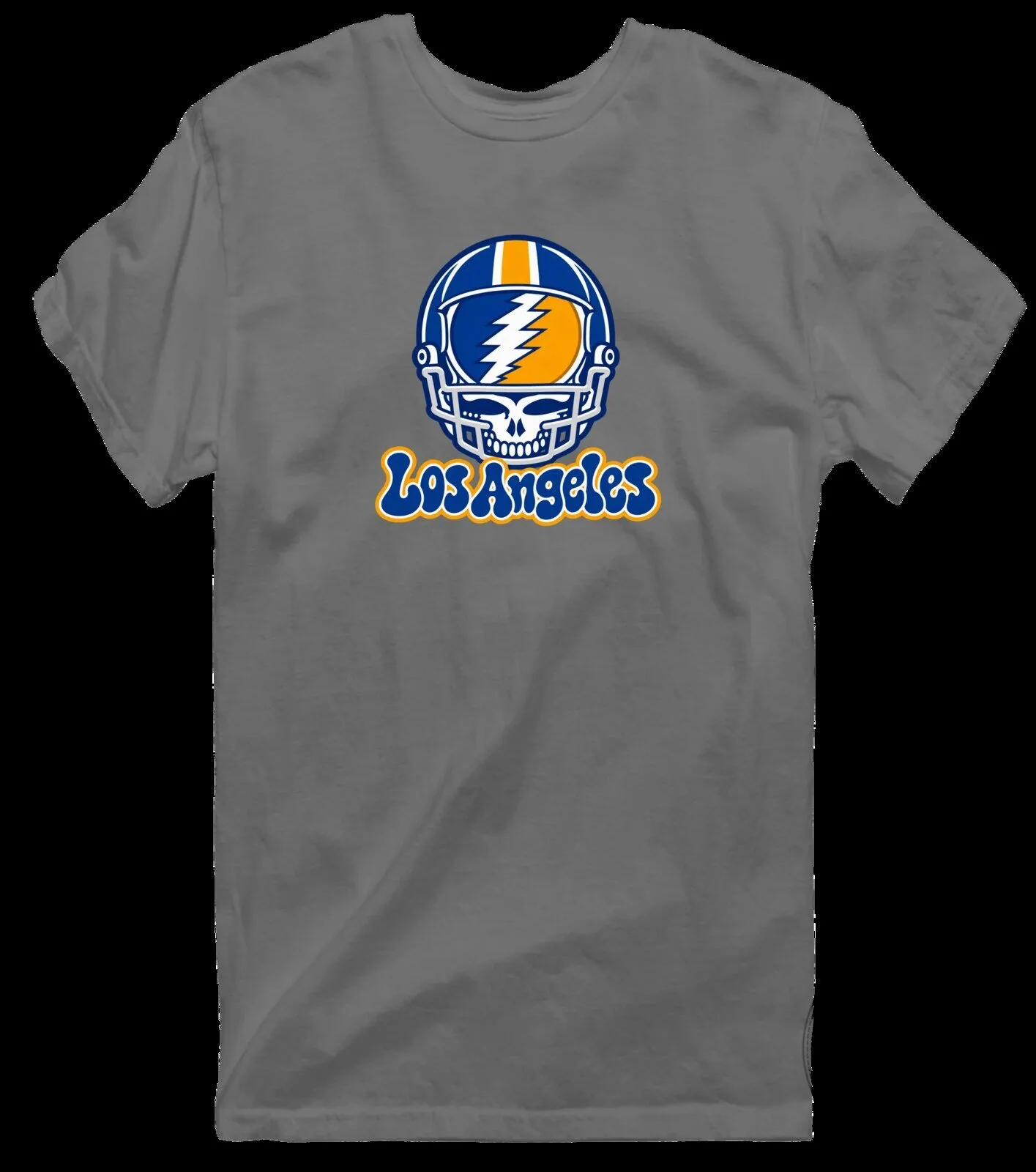 Los Angeles Football Helmet Stealie Grateful Dead Fan T-Shirt 21 Los Angeles Football Helmet Stealie Grateful Dead Fan T-Shirt