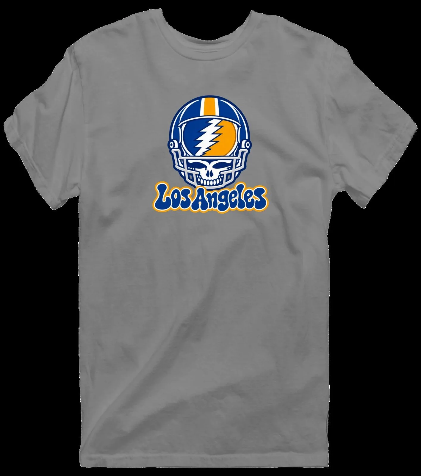 Los Angeles Football Helmet Stealie Grateful Dead Fan T-Shirt 22 Los Angeles Football Helmet Stealie Grateful Dead Fan T-Shirt