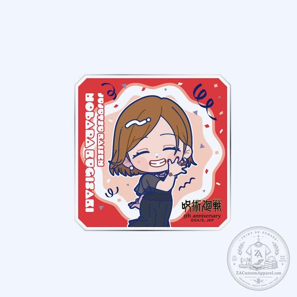 Jujutsu Kaisen Chibi Black Tie Acrylic Coaster Set for 5th Anniversary 7 Jujutsu Kaisen Chibi Black Tie Acrylic Coaster Set for 5th Anniversary