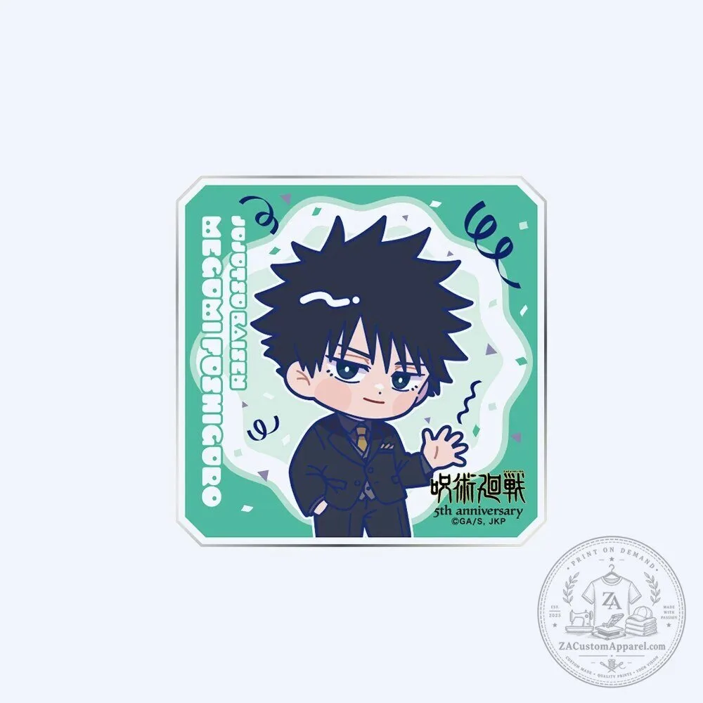 Jujutsu Kaisen Chibi Black Tie Acrylic Coaster Set for 5th Anniversary 8 Jujutsu Kaisen Chibi Black Tie Acrylic Coaster Set for 5th Anniversary