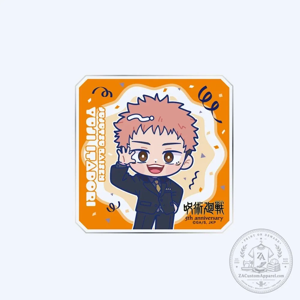 Jujutsu Kaisen Chibi Black Tie Acrylic Coaster Set for 5th Anniversary 9 Jujutsu Kaisen Chibi Black Tie Acrylic Coaster Set for 5th Anniversary