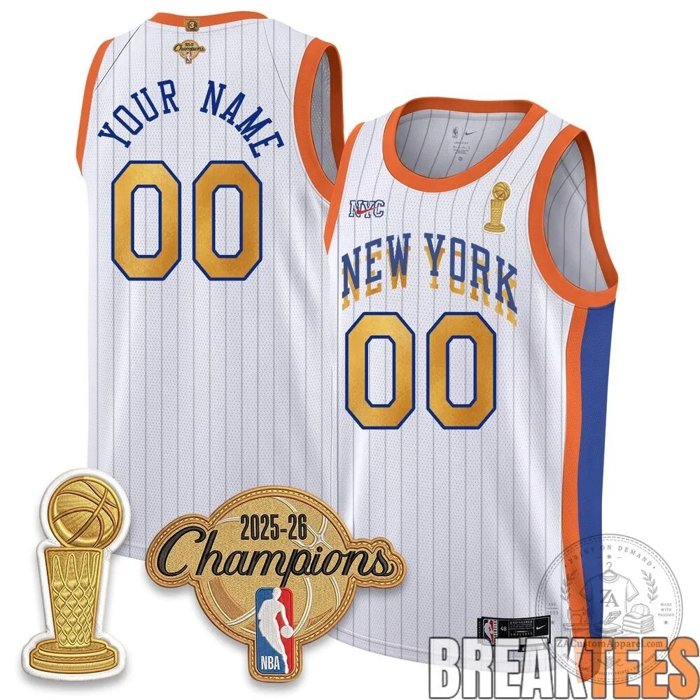 Custom Basketball Jersey for New York Knicks 2025-26 Champions 7 Custom Basketball Jersey for New York Knicks 2025-26 Champions